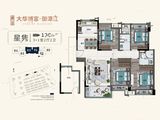 大华博富御潭江_4室2厅2卫 建面120平米