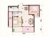 贵安观天下_2室2厅1卫 建面75平米
