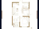 文定江山_1室2厅1卫 建面61平米