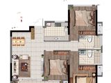 中创三江壹品_3室2厅2卫 建面105平米