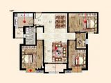天圳四季城_4室2厅1卫 建面166平米