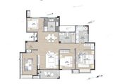 世合理想大地静和里培德居_4室2厅2卫 建面161平米