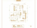 宇信凯旋城_2室2厅1卫 建面91平米