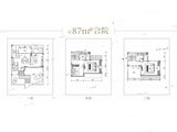 江口水镇_3室2厅3卫 建面87平米