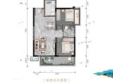 金科博翠山_2室2厅1卫 建面70平米