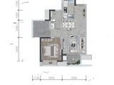 金源春江悦茗_2室2厅1卫 建面60平米