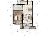 新汇学府壹號_1室1厅1卫 建面57平米