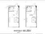维度空间_2室2厅2卫 建面52平米
