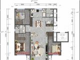 呼市金地峯启未来_3室2厅2卫 建面124平米