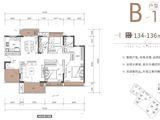 惠州曦江润府_4室2厅2卫 建面134平米