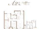 青特金茂中欧国际城滨江悦_3室2厅1卫 建面89平米
