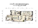 碧桂园玖玺台_3室1厅2卫 建面117平米