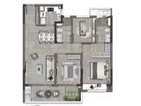 华润置地悦未来_3室2厅2卫 建面102平米
