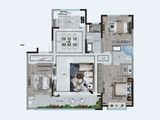 云栖玺悦_3室2厅2卫 建面158平米