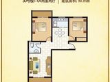 龙海北苑_2室2厅1卫 建面90平米