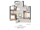 保利云上_3室2厅1卫 建面80平米