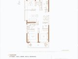 金融街奉贤金悦府_3室2厅1卫 建面99平米