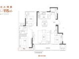 保利和光瑞府_3室2厅2卫 建面115平米