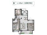 万籁拾光_3室2厅2卫 建面105平米