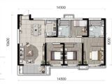 华润置地二十四城_4室2厅2卫 建面158平米