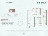 海信翰墨府_3室2厅1卫 建面95平米
