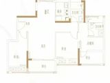 恒壹四季华府_2室2厅2卫 建面89平米