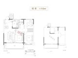 名邦紫庐轩_3室2厅1卫 建面110平米