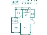 信达华宇阳光湖樾_2室2厅1卫 建面104平米