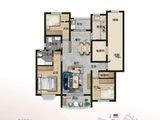 爱法新城一期_3室2厅2卫 建面128平米