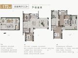 五个院子的别墅_4室2厅3卫 建面172平米