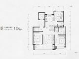 绿城豫府（小高组团）_3室2厅2卫 建面134平米